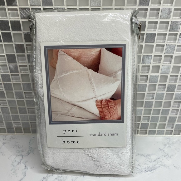 PERI HOME NIP Chenille Lattice Sham NWT - Picture 2 of 3